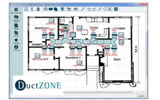 Programa de cálculo de conductos de aire acondicionado Airzone