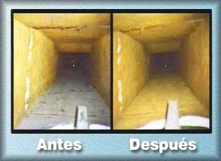 conductos de aire antes y despu�s