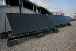 Batería de captadores solares