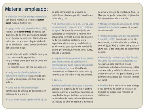 Climatizaci�n de Saunier Duval por suelo radiante/refrescante en Cer�micas Fontecha (Burgos) 