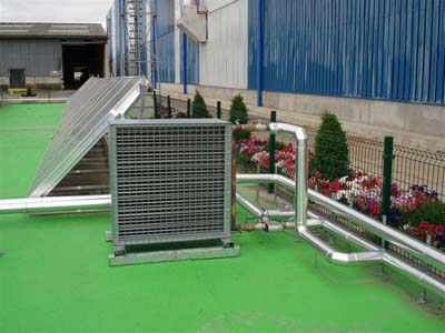 instalaci�n de energ�a solar t�rmica para la Renault de Valladolid