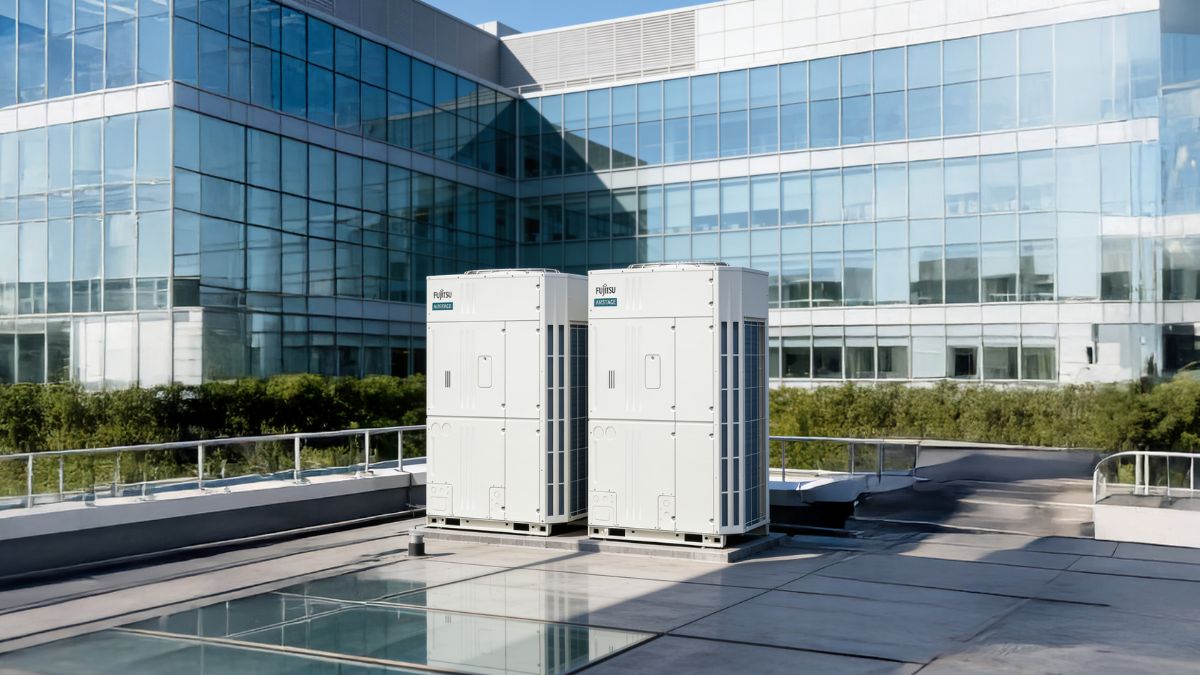 Unidad exterior VRF AIRSTAGE VU-V de Fujitsu distribuida por Eurofred