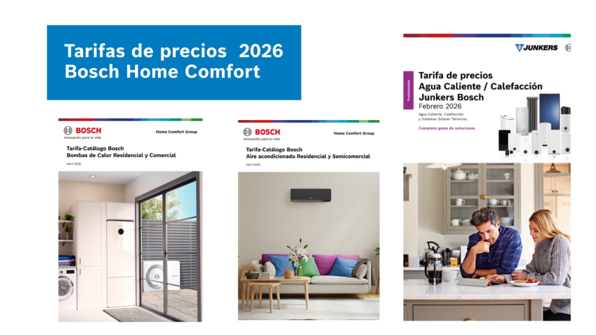 Bosch Home Comfort tarifas 2026 calefacción climatización bombas de calor
