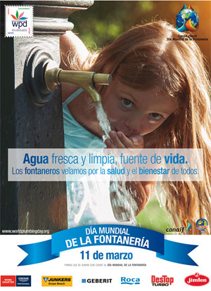 Cartel de CONAIF Día Mundial de la Fontanería 2016