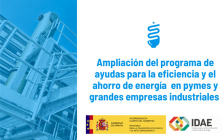 Ampliación del programa de ayudas para la eficiencia energética Ampliación del programa de ayudas para la eficiencia energética
