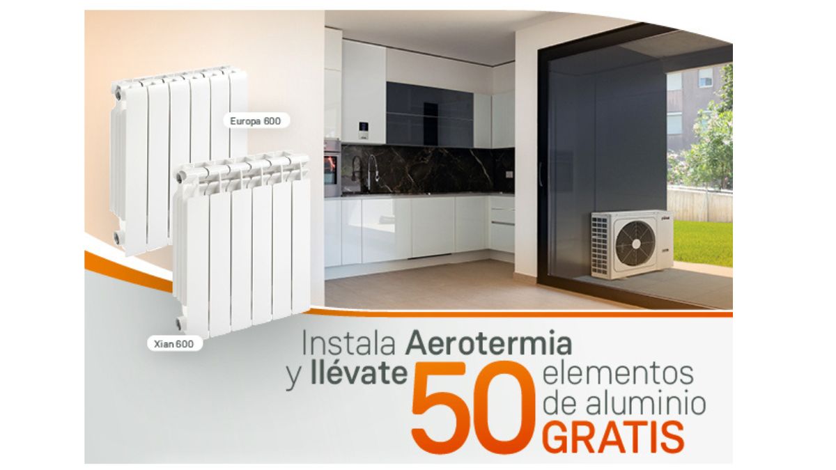 Ferroli lanza promoción de aerotermia con radiadores gratis