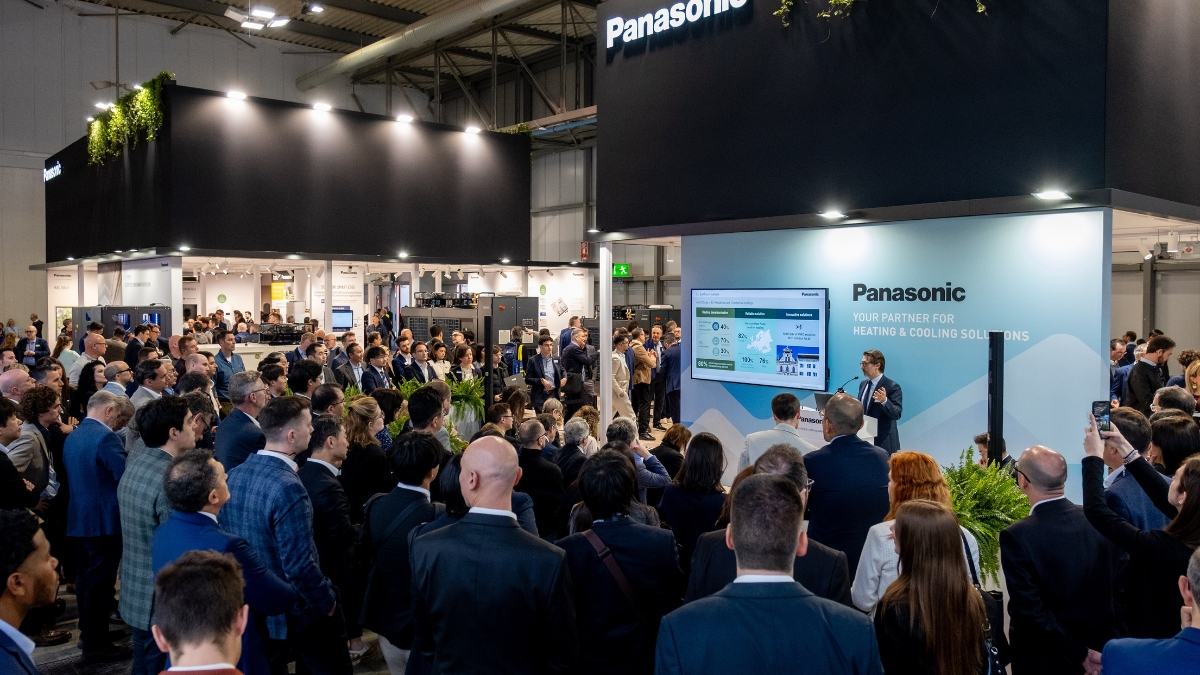 Stand de Panasonic en Mostra Convegno Expocomfort 2026 climatización