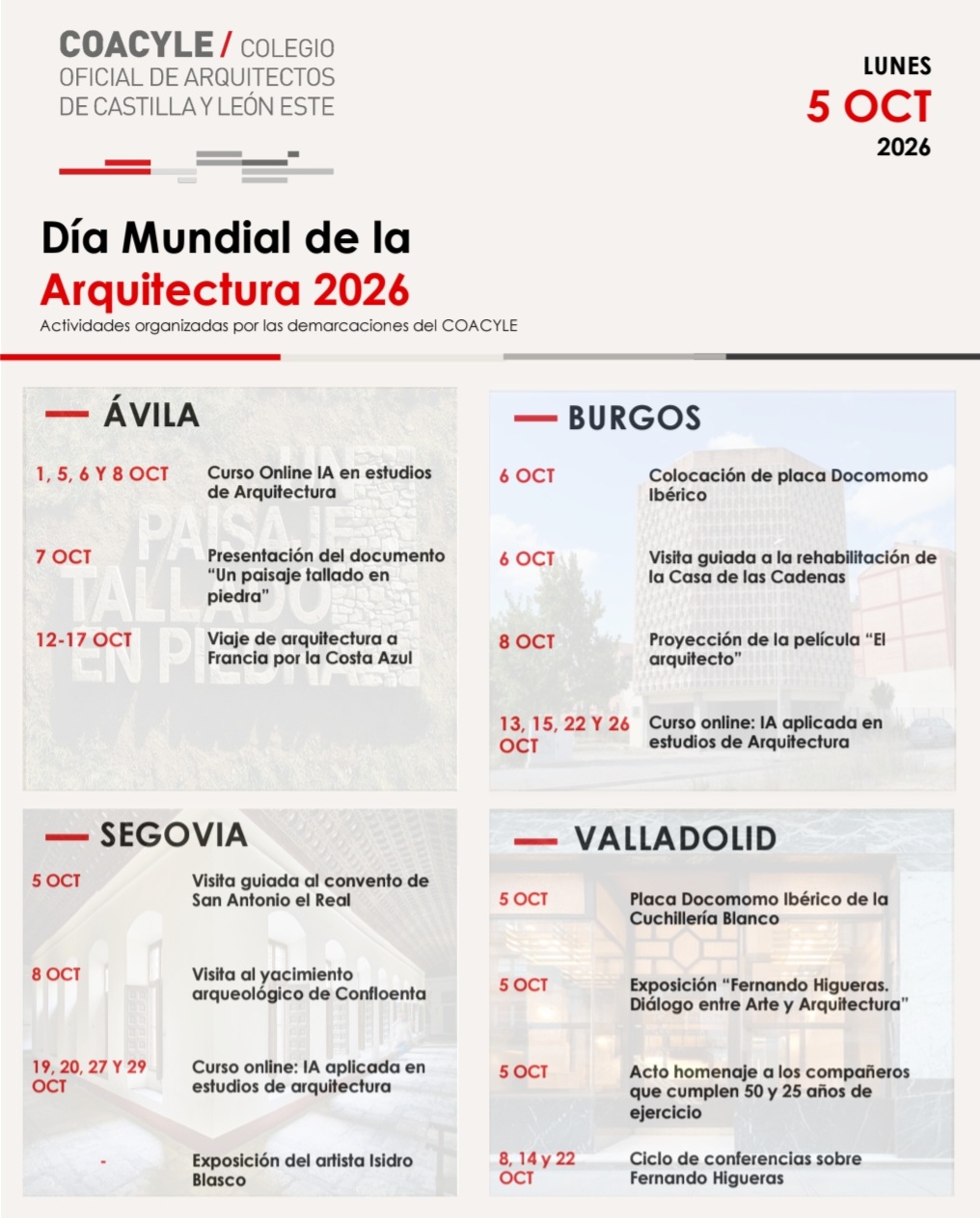Semana de la Arquitectura en Castilla y León