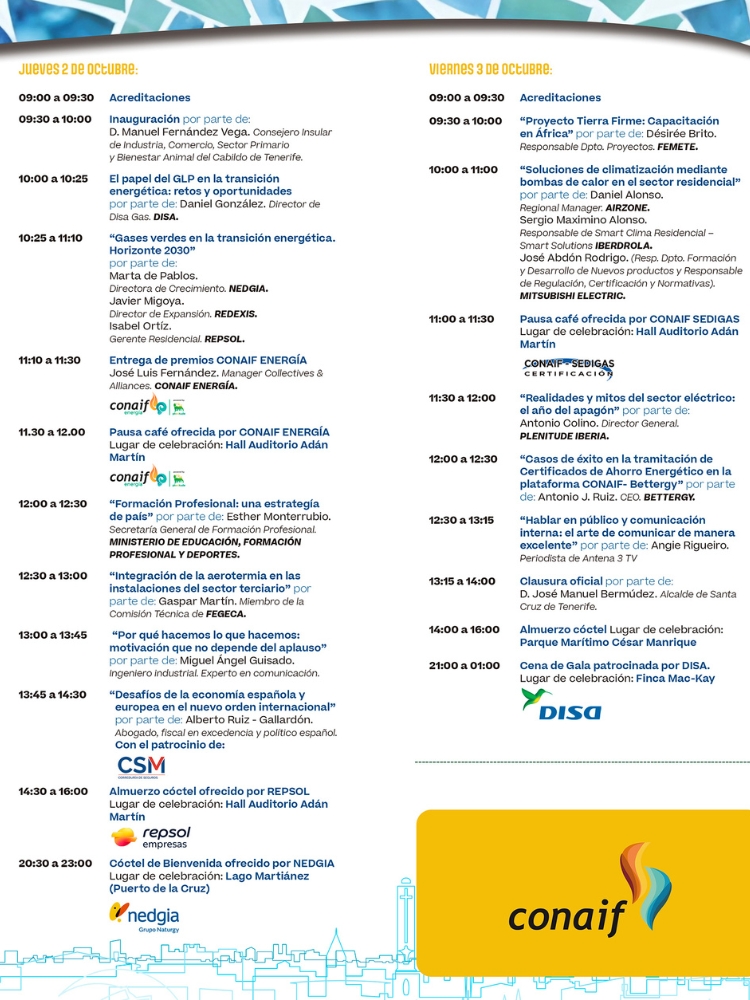 programa congreso conaif