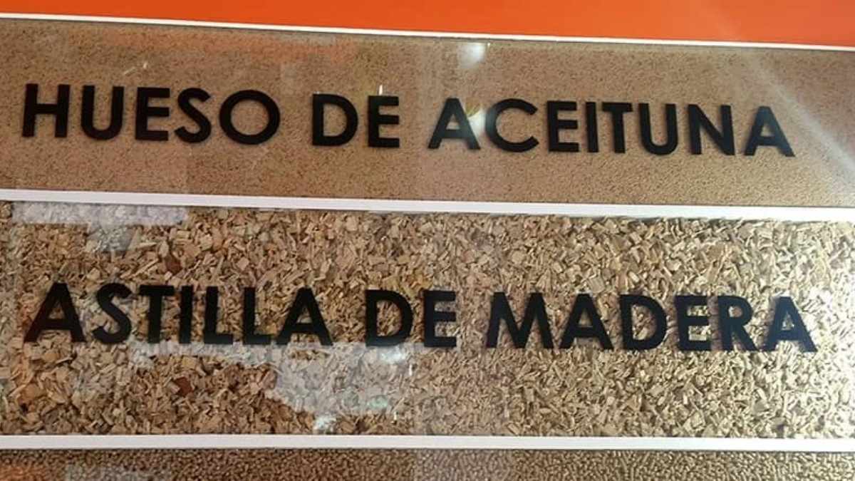 Precio del hueso de aceituna y astilla de madera