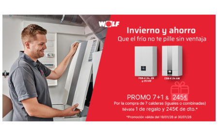 WOLF lanza su primera promoción de 2026 en calderas de condensación
