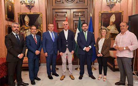 Recepción con el alcalde de Sevilla