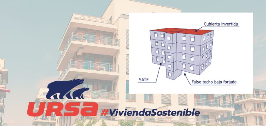 Rehabilitado con SATE, falso techo bajo forjado en primer suelo y cubierta invertida