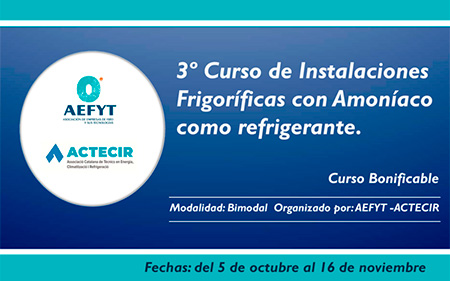 3er Curso de Instalaciones Frigoríficas con Amoníaco como Refrigerante