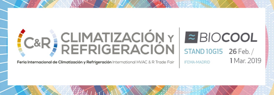 Biocool estará en la Feria Climatización y Refrigeración 2019