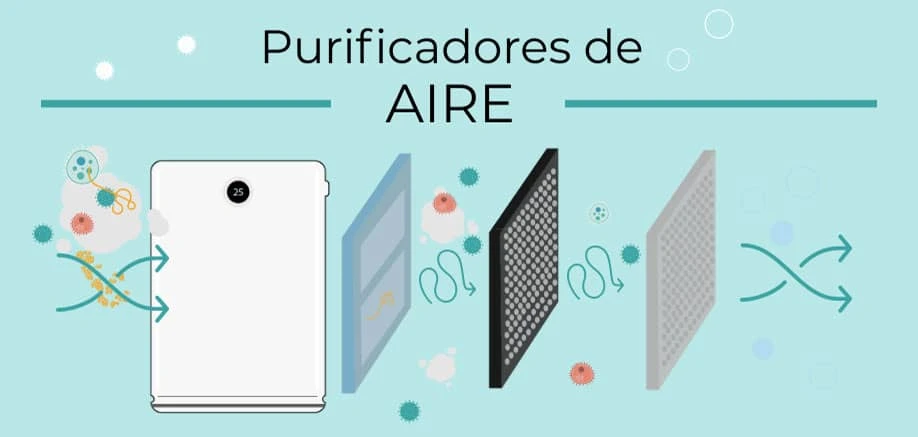 Purificadores de ¿Para qué funcionan sus filtros? Infografía caloryfrio.com
