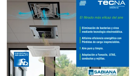 Aire más limpio y confort ambiental con electrostáticos Tecna - caloryfrio.com