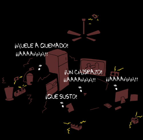 Viñeta 3 - Los Titanes del Amperio - Sandra Llanas