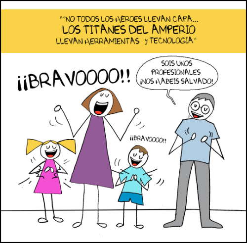 Viñeta 8 - Los Titanes del Amperio - Sandra Llanas