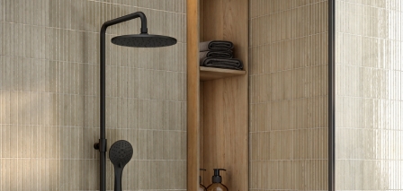 Nueva columna de ducha serie KLOE de Genebre, diseño y versatilidad