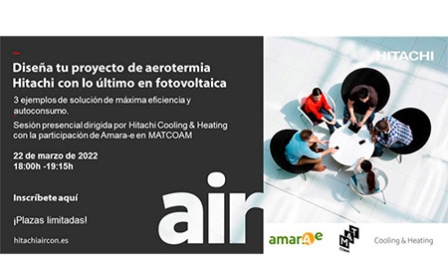 Jornada técnica de Hitachi Cooling & Heating: "Diseño de proyectos de aerotermia con lo último en fotovoltaica"