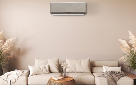 Imagine de Tekno Point: climatizador de diseño con panel de tela personalizable