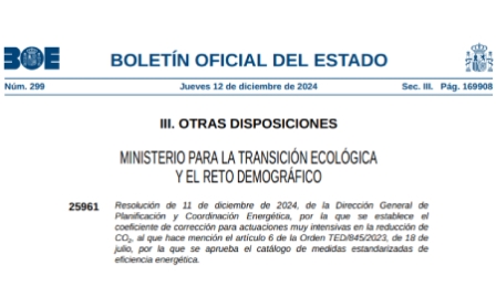 Conoce la resolución que permite incrementar el valor de los CAE con actuaciones que reduzcan CO2