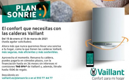 Nuevo Plan Sonríe :) de Vaillant, hasta 150 € por el cambio de tu caldera