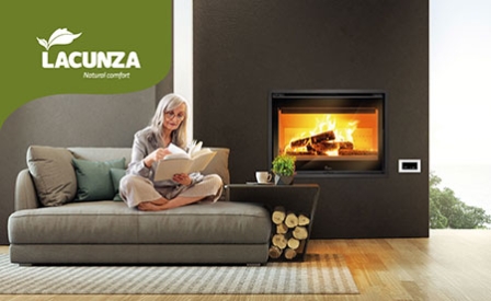 LOIRE, un nuevo insertable de leña de LACUNZA de gran capacidad