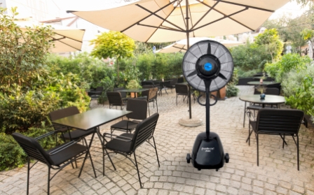 Ventiladores nebulizadores BRITEC FRESHVENT de TECNA: otra opción para crear un ambiente fresco en verano