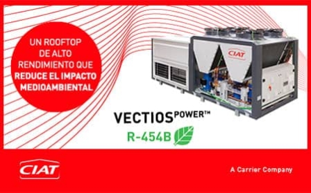 VectiosPower Packaged Rooftop Gama con refrigerante R-454B de CIAT