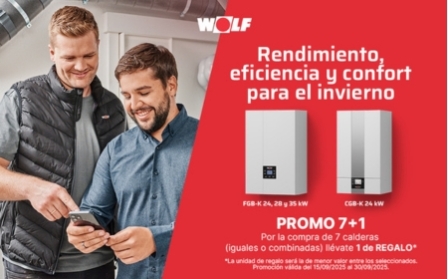 Promoción exclusiva Wolf: 7+1 en calderas. Rendimiento, eficiencia y confort para el invierno