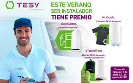 TESY anuncia una nueva promoción sobre sus termos eléctricos para instaladores