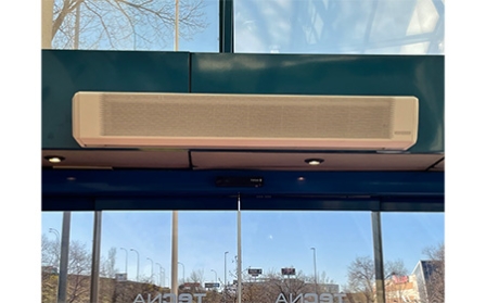 Cortinas de aire TECNA SABIANA MELTEMI, barreras de aire invisibles que ahorran energía