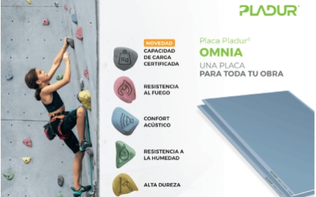 La Placa Pladur® OMNIA ahora con alta capacidad de carga certificada