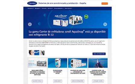 Nueva web de Carrier, un espacio diseñado para mejorar la experiencia del cliente
