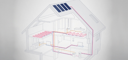 Aerotermia híbrida solar ▷ Combinar aerotermia con placas solares