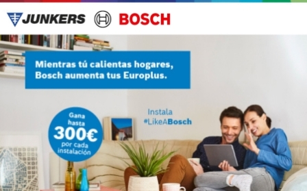 Este otoño Junkers Bosch calienta los hogares y aumenta los puntos Europlus de sus profesionales