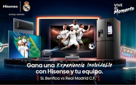 Hisense celebra el Black Friday con un sorteo de un viaje para ver al Real Madrid en Lisboa