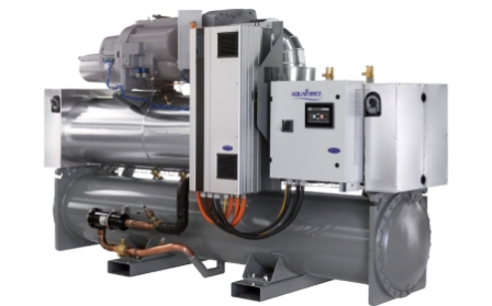 Carrier amplía la gama de enfriadoras y bombas de calor AquaForce® 30XW(H)VZE hasta 1600 kW
