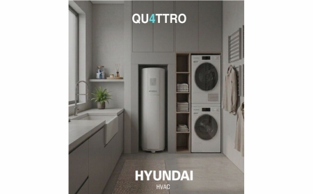 Hyundai HVAC presenta QU4TTRO, la solución que transforma la climatización en agua caliente sanitaria