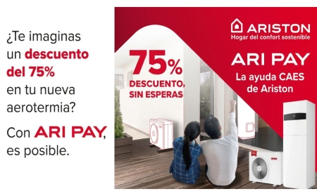 Ariston amplía las ayudas de Ari Pay y refuerza el acceso a la aerotermia con hasta un 75% de ahorro