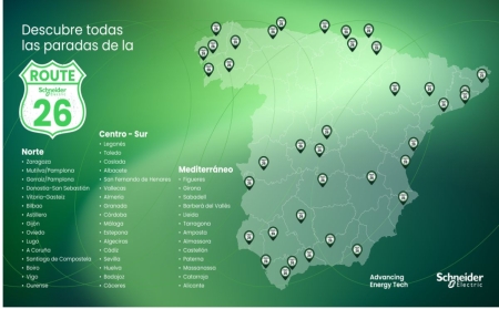 Schneider Electric pone en marcha la Ruta 26 para acercar la tecnología energética al electricista profesional