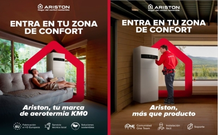 Ariston lleva la aerotermia KM0 al centro de su nueva campaña “Entra en tu zona de confort”