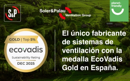 Soler & Palau obtiene por segundo año consecutivo la medalla Gold de EcoVadis