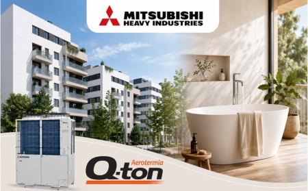 Dos promociones de AEDAS HOME en Vilanova i la Geltrú apuestan por Q-ton de Lumelco para un ACS más eficiente y sostenible