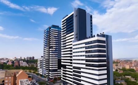Residencial Skyline en Madrid apuesta por la aerotermia Q-ton de Mitsubishi Heavy Industries para el suministro centralizado de ACS