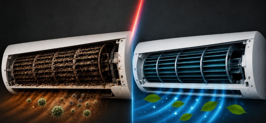 Limpieza de la turbina del aire acondicionado: clave para el rendimiento y la salud en verano