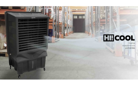 HI!COOL, de Evaporalia: Nueva gama de climatizadores evaporativos portátiles con potencia y eficiencia para grandes espacios industriales