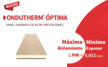 Nuevo Ondutherm® óptima de Onduline: El panel sándwich de madera de altas prestaciones térmicas